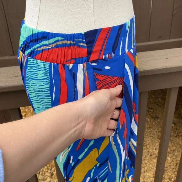 Anthropologie Everly Paint splatter pants with pockets size medium - Picture 6 of 13